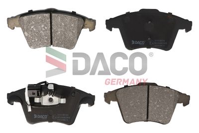 324761 DACO Germany Комплект тормозных колодок, дисковый тормоз