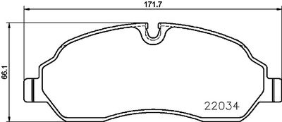 P24171 BREMBO Комплект тормозных колодок, дисковый тормоз