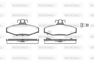 P235322 WOKING Комплект тормозных колодок, дисковый тормоз