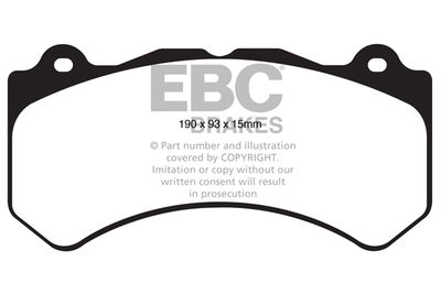 DP41853R EBC Brakes Комплект тормозных колодок, дисковый тормоз