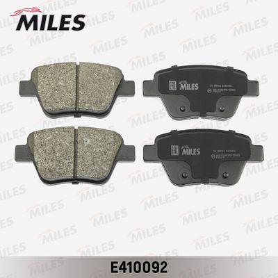 E410092 MILES Комплект тормозных колодок, дисковый тормоз