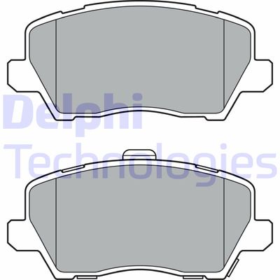 LP3363 DELPHI Комплект тормозных колодок, дисковый тормоз