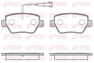 169401 REMSA Комплект тормозных колодок, дисковый тормоз