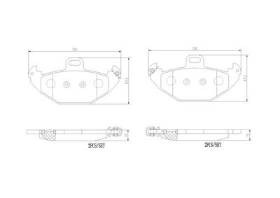 P68021 BREMBO Комплект тормозных колодок, дисковый тормоз