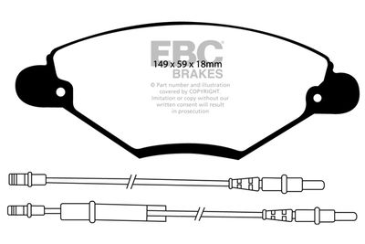 DP1371 EBC Brakes Комплект тормозных колодок, дисковый тормоз