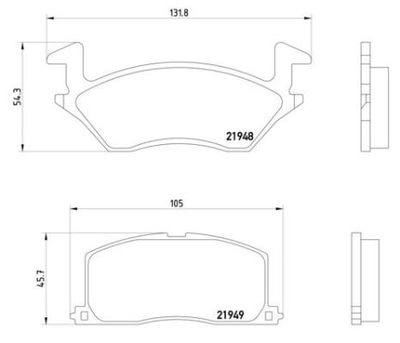 P83022 BREMBO Комплект тормозных колодок, дисковый тормоз