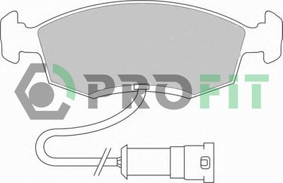 50000276 PROFIT Комплект тормозных колодок, дисковый тормоз