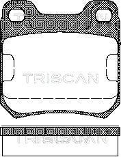 811024866 TRISCAN Комплект тормозных колодок, дисковый тормоз