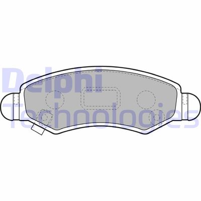 LP1919 DELPHI Комплект тормозных колодок, дисковый тормоз