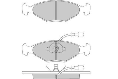 120177 E.T.F. Комплект тормозных колодок, дисковый тормоз