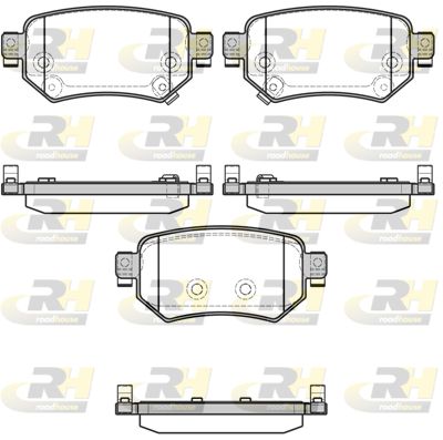 2168202 ROADHOUSE Комплект тормозных колодок, дисковый тормоз