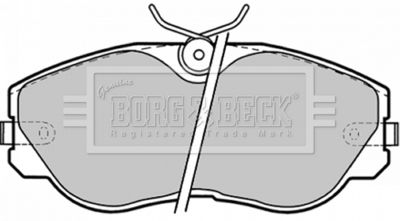 BBP1329 BORG & BECK Комплект тормозных колодок, дисковый тормоз