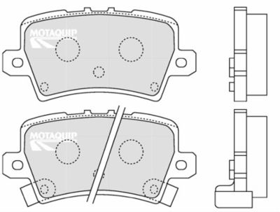 LVXL1296 MOTAQUIP Комплект тормозных колодок, дисковый тормоз