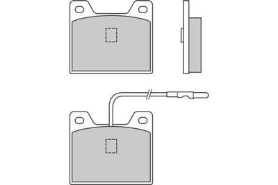 120015 E.T.F. Комплект тормозных колодок, дисковый тормоз