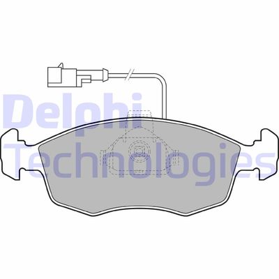 LP1416 DELPHI Комплект тормозных колодок, дисковый тормоз