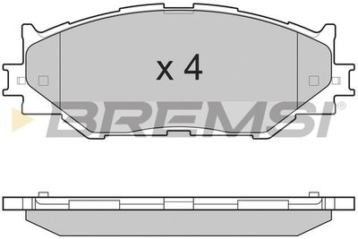 BP3254 BREMSI Комплект тормозных колодок, дисковый тормоз