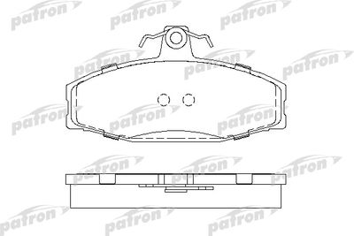 PBP610 PATRON Комплект тормозных колодок, дисковый тормоз