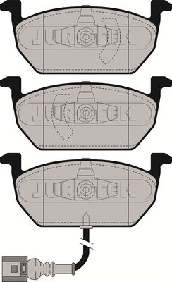 JCP4454 JURATEK Комплект тормозных колодок, дисковый тормоз