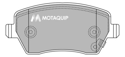 LVXL1281 MOTAQUIP Комплект тормозных колодок, дисковый тормоз