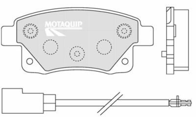 LVXL1303 MOTAQUIP Комплект тормозных колодок, дисковый тормоз