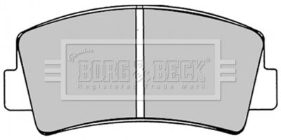 BBP1221 BORG & BECK Комплект тормозных колодок, дисковый тормоз