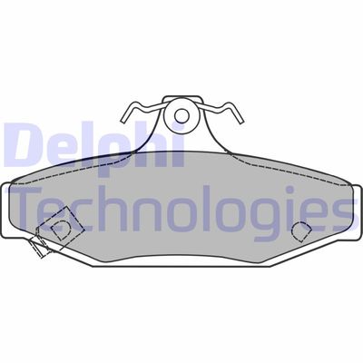LP1420 DELPHI Комплект тормозных колодок, дисковый тормоз