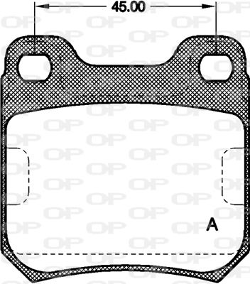 BPA023940 OPEN PARTS Комплект тормозных колодок, дисковый тормоз