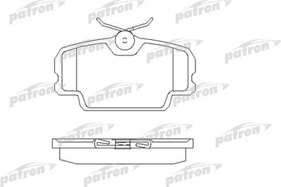 PBP320 PATRON Комплект тормозных колодок, дисковый тормоз