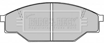 BBP1019 BORG & BECK Комплект тормозных колодок, дисковый тормоз