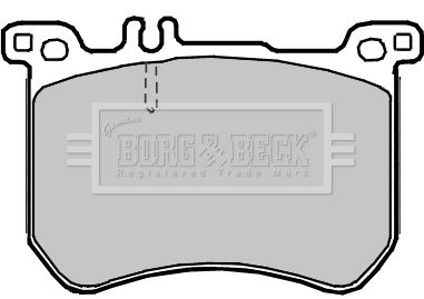 BBP2378 BORG & BECK Комплект тормозных колодок, дисковый тормоз