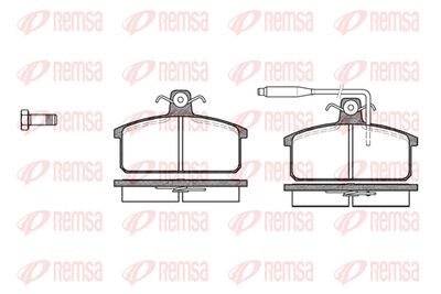 012802 REMSA Комплект тормозных колодок, дисковый тормоз