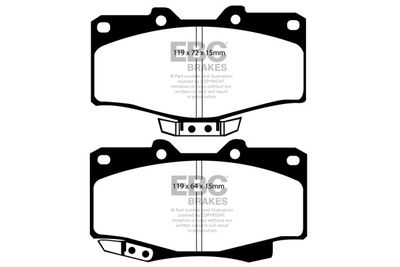 DP5807NDX EBC Brakes Комплект тормозных колодок, дисковый тормоз