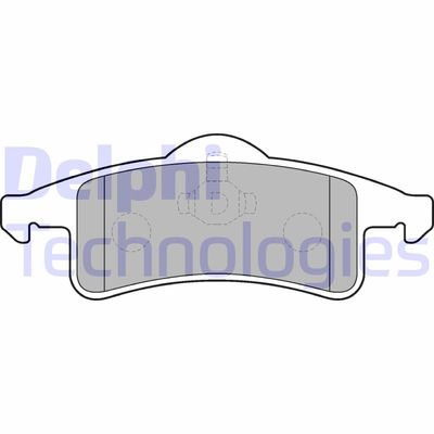 LP1558 DELPHI Комплект тормозных колодок, дисковый тормоз