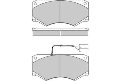 120769 E.T.F. Комплект тормозных колодок, дисковый тормоз