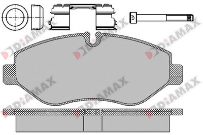N09404 DIAMAX Комплект тормозных колодок, дисковый тормоз