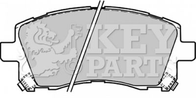 KBP1680 KEY PARTS Комплект тормозных колодок, дисковый тормоз