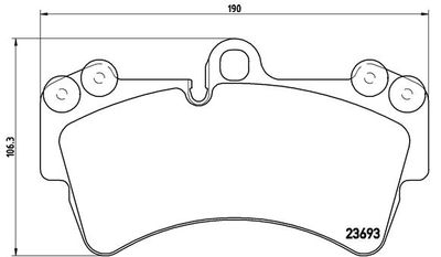 P85065 BREMBO Комплект тормозных колодок, дисковый тормоз