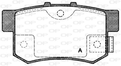 BPA032502 OPEN PARTS Комплект тормозных колодок, дисковый тормоз