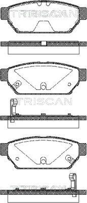811042005 TRISCAN Комплект тормозных колодок, дисковый тормоз