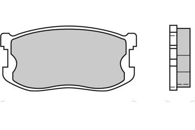 120405 E.T.F. Комплект тормозных колодок, дисковый тормоз