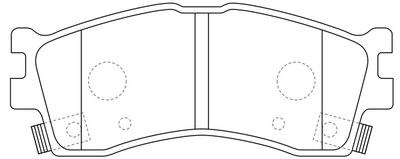 FP0889 FIT Комплект тормозных колодок, дисковый тормоз