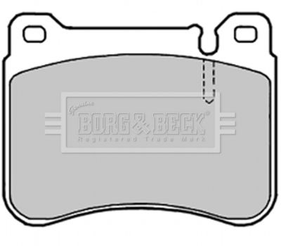 BBP1998 BORG & BECK Комплект тормозных колодок, дисковый тормоз