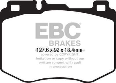 DPX2210 EBC Brakes Комплект тормозных колодок, дисковый тормоз