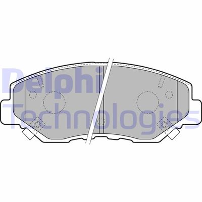 LP1806 DELPHI Комплект тормозных колодок, дисковый тормоз