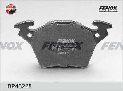 BP43228 FENOX Комплект тормозных колодок, дисковый тормоз