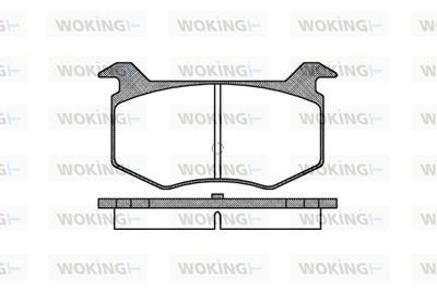 P288300 WOKING Комплект тормозных колодок, дисковый тормоз