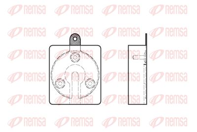 005900 REMSA Комплект тормозных колодок, дисковый тормоз