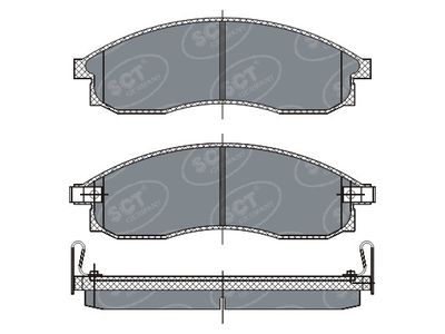 SP263PR SCT - MANNOL Комплект тормозных колодок, дисковый тормоз