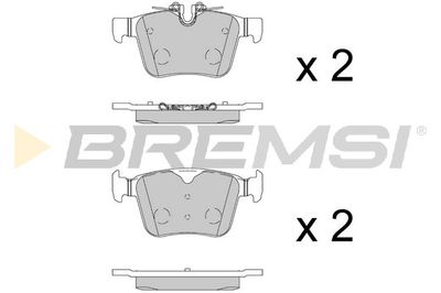 BP3885 BREMSI Комплект тормозных колодок, дисковый тормоз