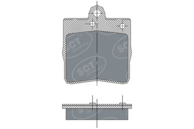 SP247PR SCT - MANNOL Комплект тормозных колодок, дисковый тормоз